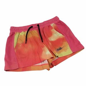 Nike Women's Athletic Shorts - Pink and Orange